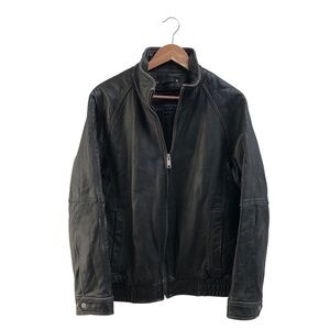WILSON’S LEATHER JACKET - Vintage Biker Cafe Moto Bomber Ralgan Patina 90s Y2K